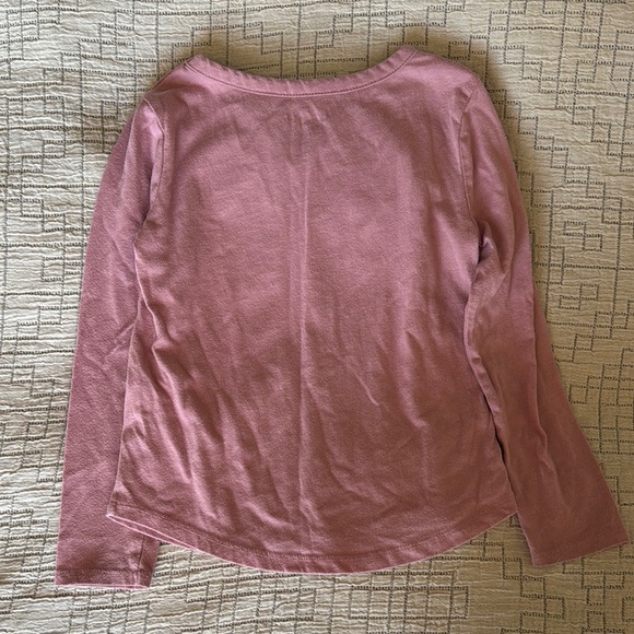 Pink Butterfly Sequin Kids Top - Picture 3 of 6